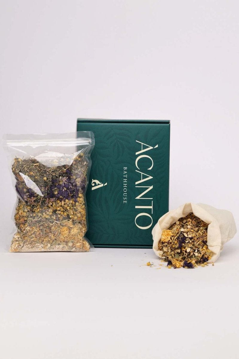 Niche: miscela botanica e scatola regalo verde Àcanto
